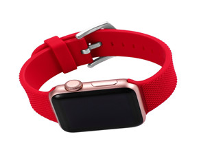 碳纖維紋(wén)紅色表帶