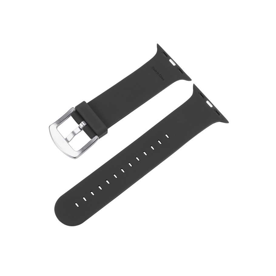 蘋果（guǒ）矽迷碳纖維紋黑色矽膠表帶